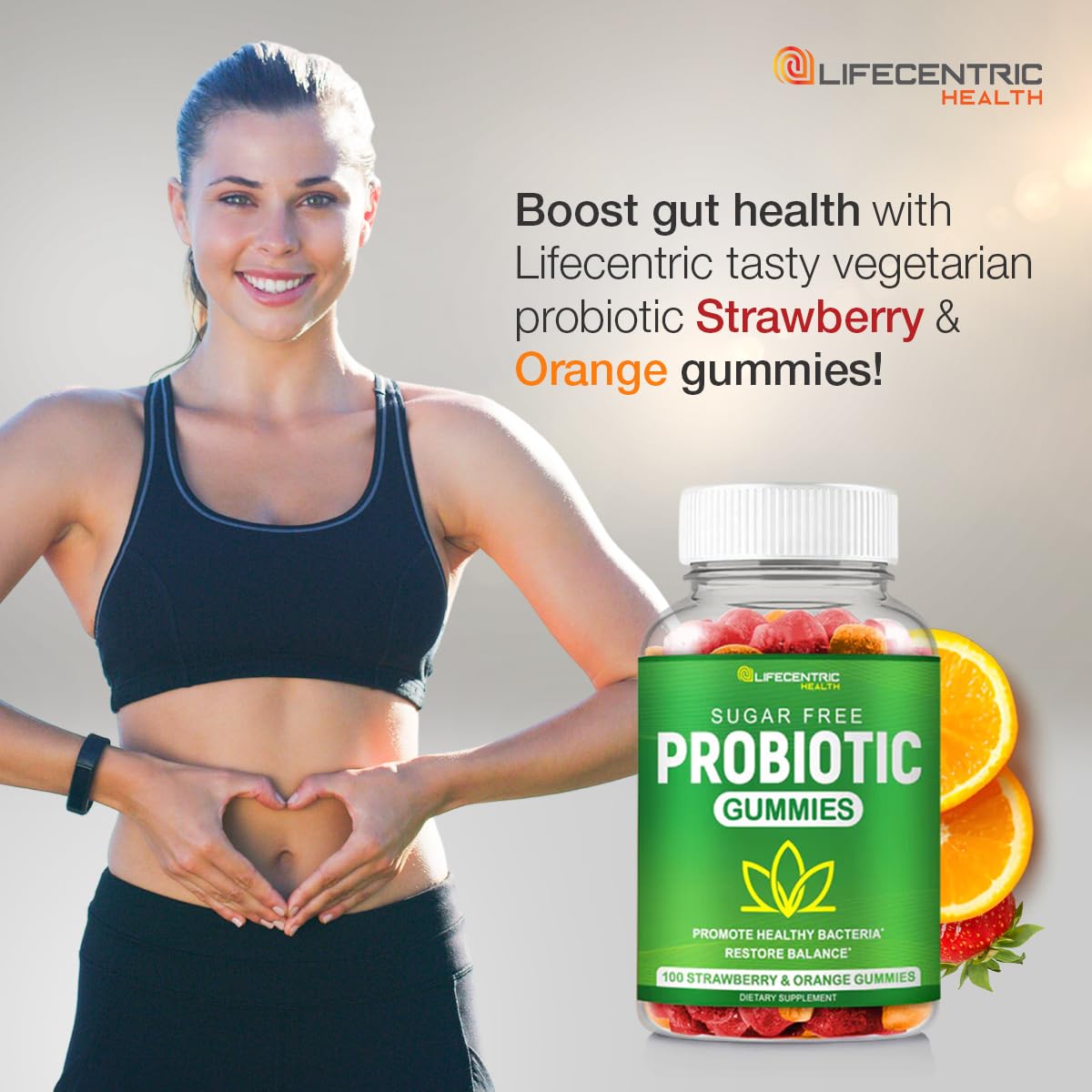 Probiotic Gummies for Adults and Kids Max Strength 5 Billion CFU | Organic Sugar Free Gummies for Digestive Health | 100 Count Vegan Gluten Free Chewable Probiotics - PrimeBioHealth - canada supplements