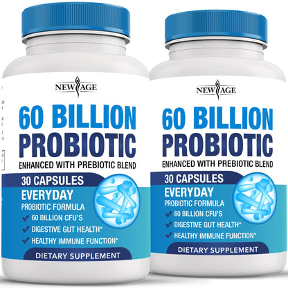 Probiotics 60 Billion CFU with Prebiotic Formula - Probiotics for Women and Men and Adults, 100% Natural Digestive Enzymes, - PrimeBioHealth - canada supplements