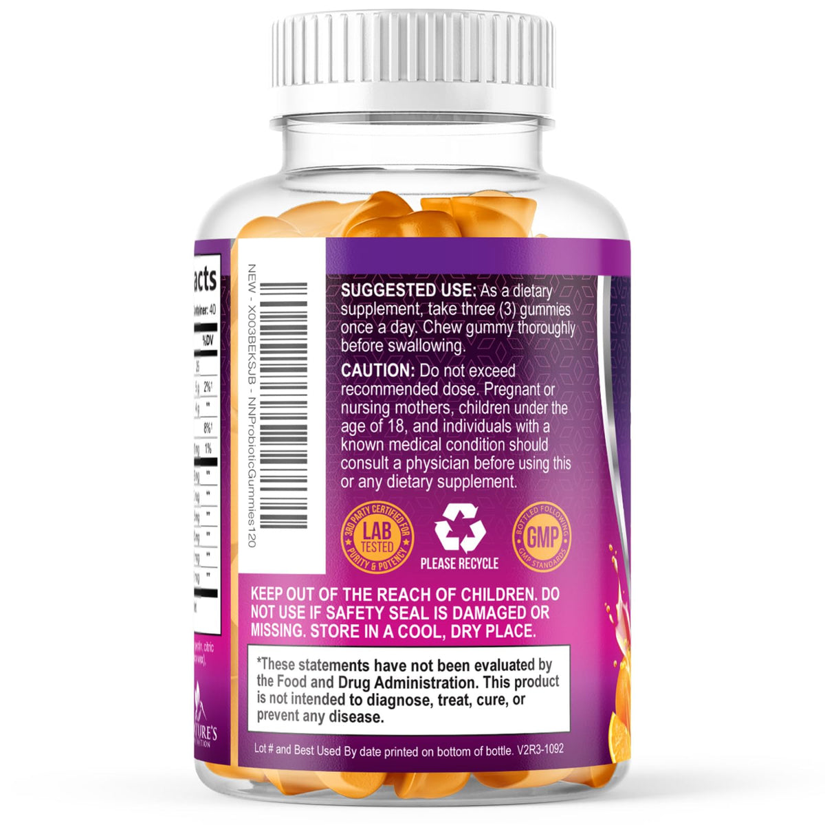 Probiotics for Digestive Health Gummies - 6 Unique Strains for Daily Immune Support & Gut Health, Supports Constipation, Gas & Bloating - Best Probiotic Supplement - PrimeBioHealth - canada supplements