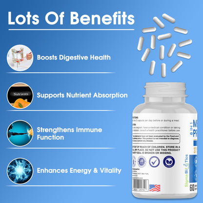 Probiotics for Men - 150 Billion CFU Acidophilus Capsules with Prebiotics & Postbiotics - Supports Gut Microbiome, Colon & Immune Health - PrimeBioHealth - canada supplements