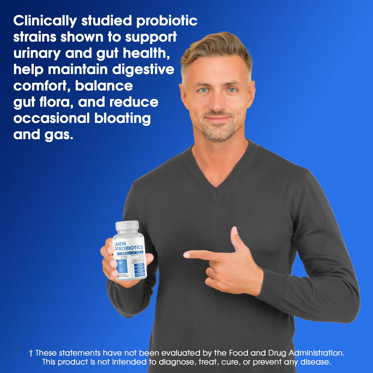 Probiotics for Men - 150 Billion CFU Acidophilus Capsules with Prebiotics & Postbiotics - Supports Gut Microbiome, Colon & Immune Health - PrimeBioHealth - canada supplements