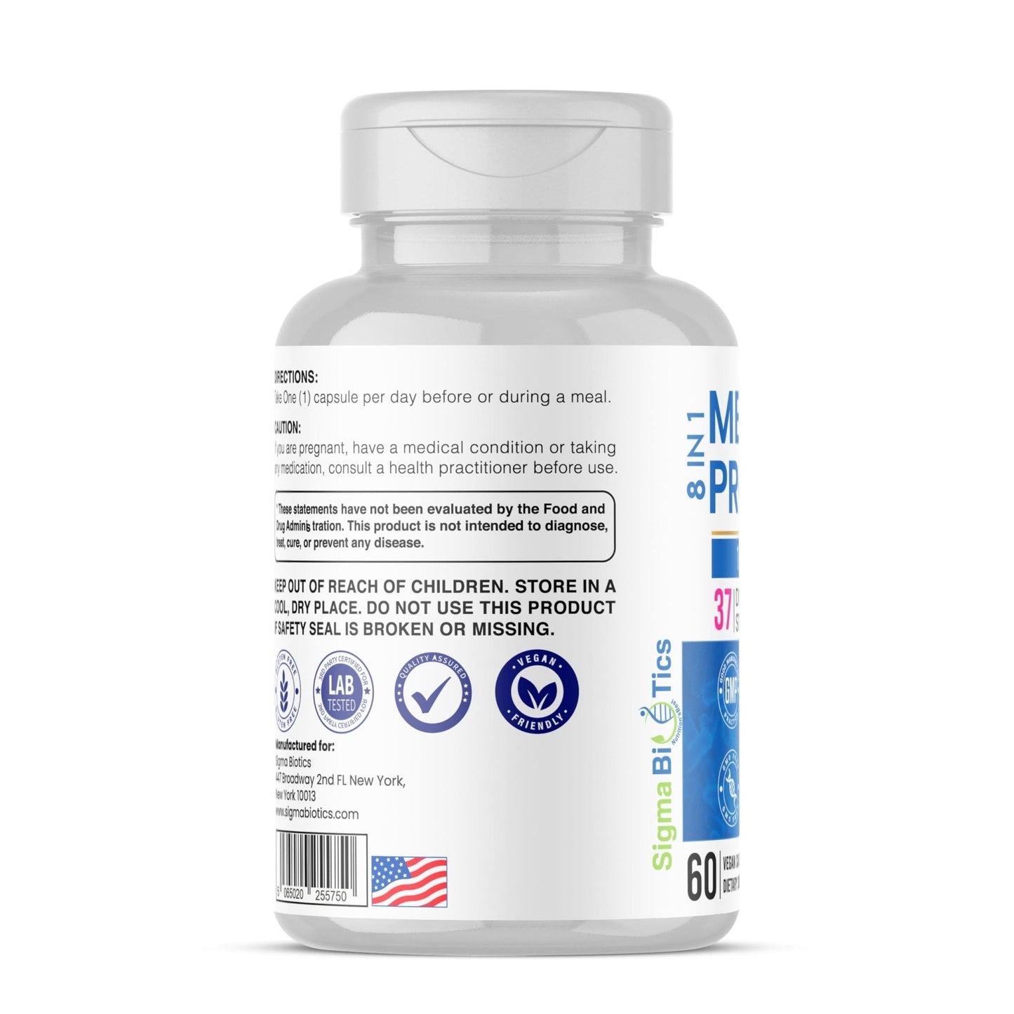 Probiotics for Men - 150 Billion CFU Acidophilus Capsules with Prebiotics & Postbiotics - Supports Gut Microbiome, Colon & Immune Health - PrimeBioHealth - canada supplements