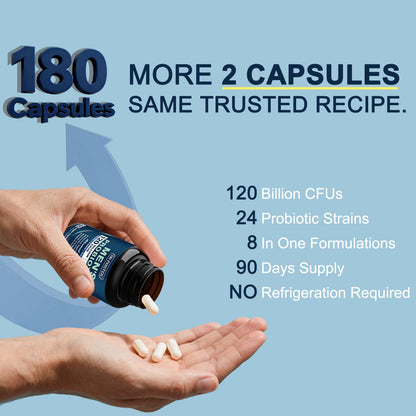 Probiotics for Men Digestive Health, 120 Billion CFUs Mens Probiotic with Digestive Enzymes & Prebiotics & Saw Palmetto & Cranberry for Gut, Prostate & Urinary Tract Health, Shelf Stable, 90 Capsules - PrimeBioHealth - canada supplements