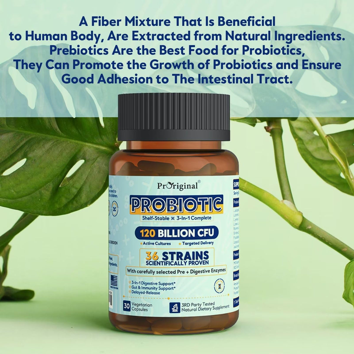 Probiotics for Women & Men 120 Billion CFU with 36 Probiotic Strains for Digestive Health and Gut Health, Delayed Release Capsules, Stomach Acid Resistant, - PrimeBioHealth - canada supplements
