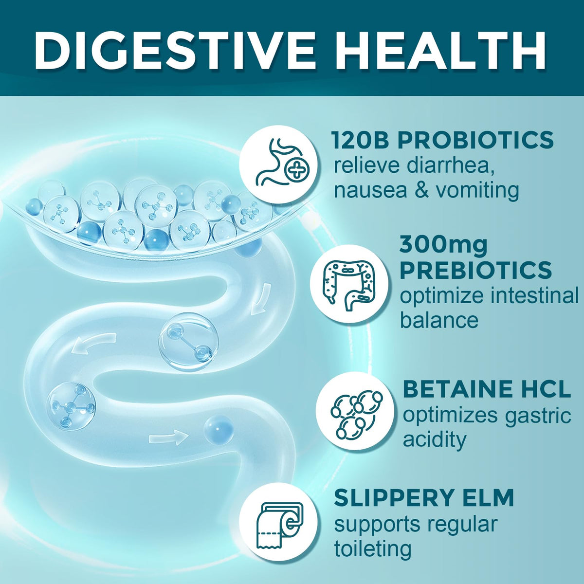 Probiotics for Women-Men Digestive Health with 120 Billion CFUs, Prebiotics and Probiotics for Women-Men, Digestive Enzymes, Nutrient Absorption, Immune Support - PrimeBioHealth - canada supplements