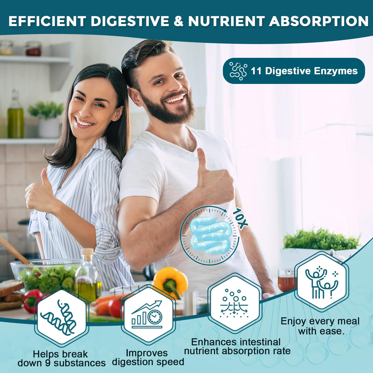 Probiotics for Women-Men Digestive Health with 120 Billion CFUs, Prebiotics and Probiotics for Women-Men, Digestive Enzymes, Nutrient Absorption, Immune Support - PrimeBioHealth - canada supplements