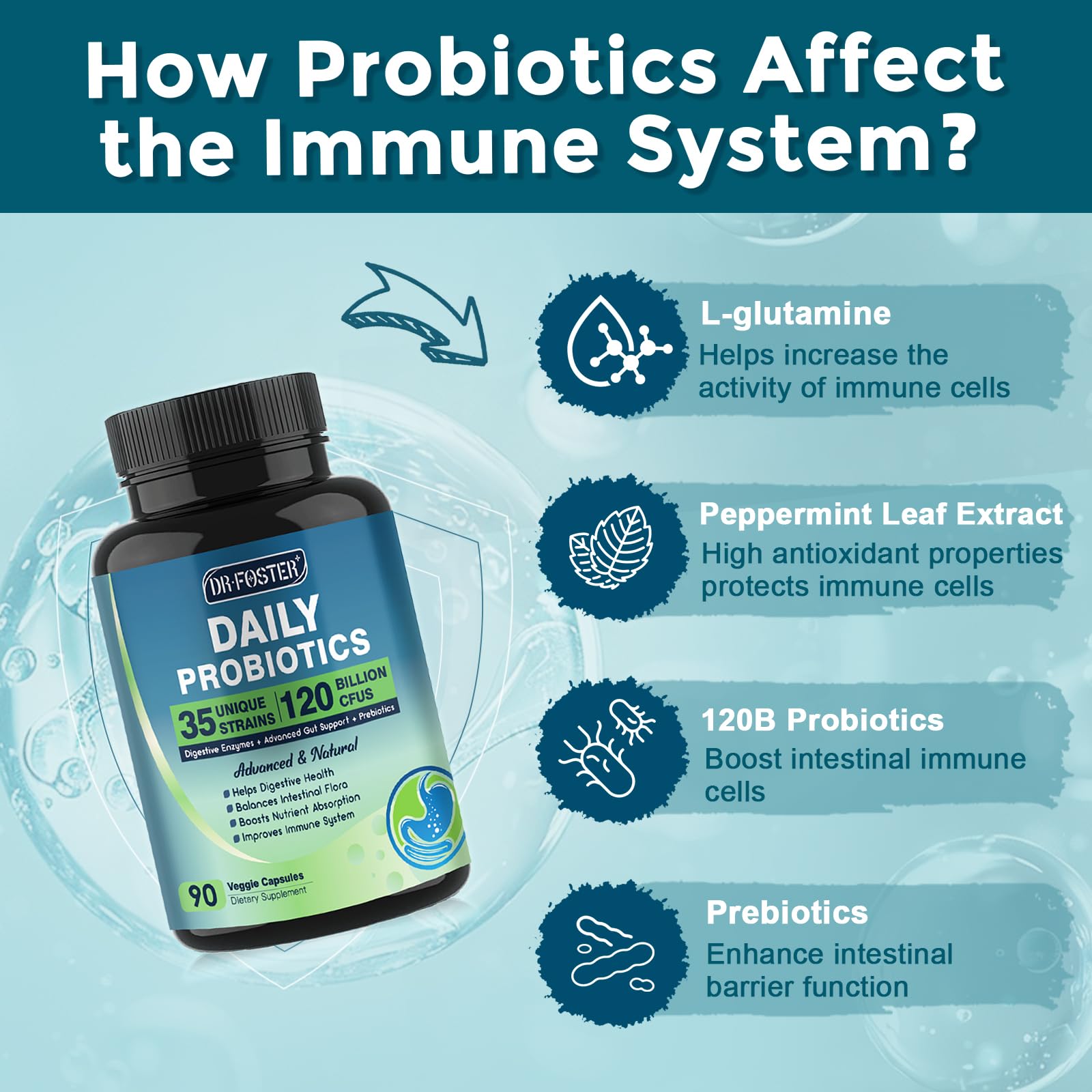 Probiotics for Women-Men Digestive Health with 120 Billion CFUs, Prebiotics and Probiotics for Women-Men, Digestive Enzymes, Nutrient Absorption, Immune Support - PrimeBioHealth - canada supplements