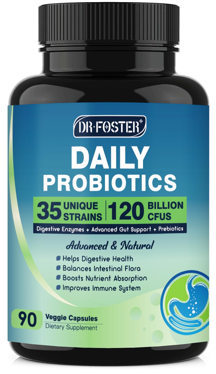 Probiotics for Women-Men Digestive Health with 120 Billion CFUs, Prebiotics and Probiotics for Women-Men, Digestive Enzymes, Nutrient Absorption, Immune Support - PrimeBioHealth - canada supplements