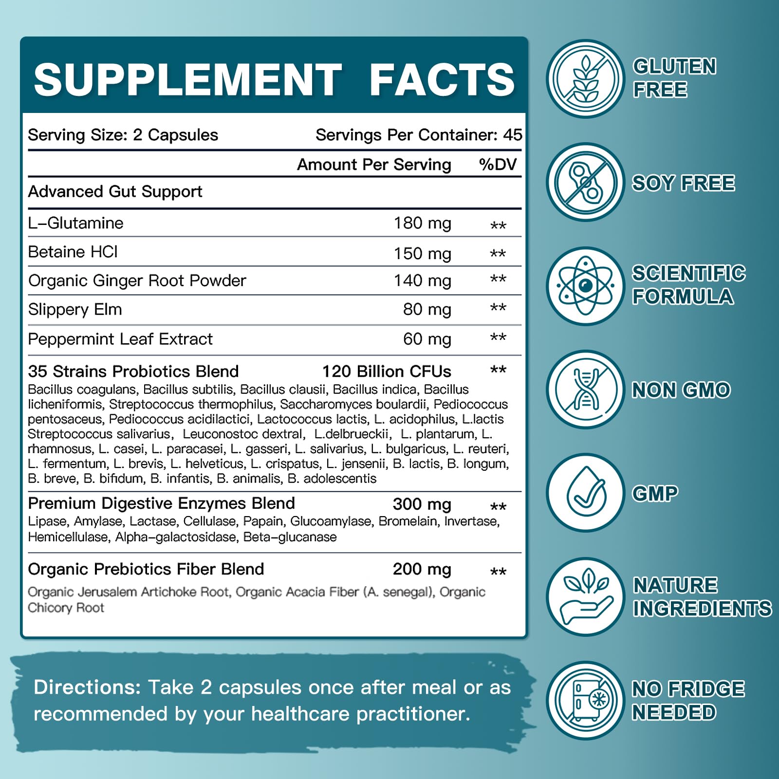 Probiotics for Women-Men Digestive Health with 120 Billion CFUs, Prebiotics and Probiotics for Women-Men, Digestive Enzymes, Nutrient Absorption, Immune Support - PrimeBioHealth - canada supplements