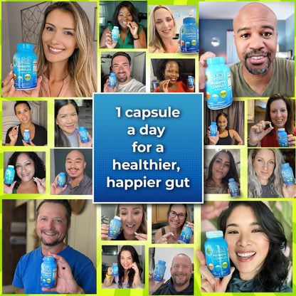 Probiotics with Digestive Enzymes and Prebiotic for Women and Men - 3-In-1 Vegan Probiotic Prebiotic Multi Enzyme Complex for Gut Health - PrimeBioHealth - canada supplements