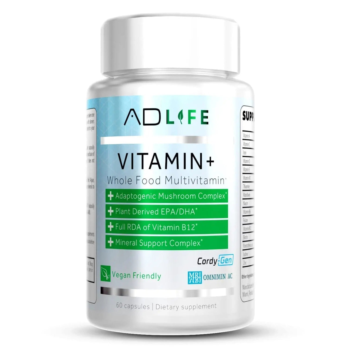 Project AD Vitamin+ Multimineral Multivitamin Supplement Complete Antioxidant, Energy & Immune Support. (60 Servings) - PrimeBioHealth - canada supplements