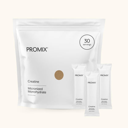 ProMix Nutrition Creatine Monohydrate Travel Packs, 5g of micronized Clean Creatine for Men and Women, Supports Muscle Growth & Recovery, Vegan - 30 Servings - PrimeBioHealth - canada supplements