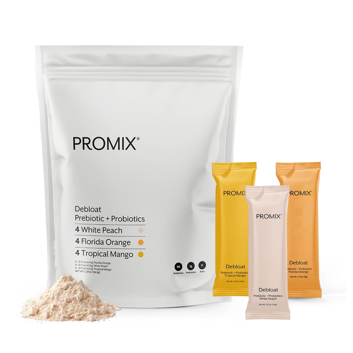 ProMix Nutrition Debloat Prebiotics and Probiotics - Digestive Health, Nausea Relief, Gut Repair, and Bloating Relief for Women and Men - PrimeBioHealth - canada supplements