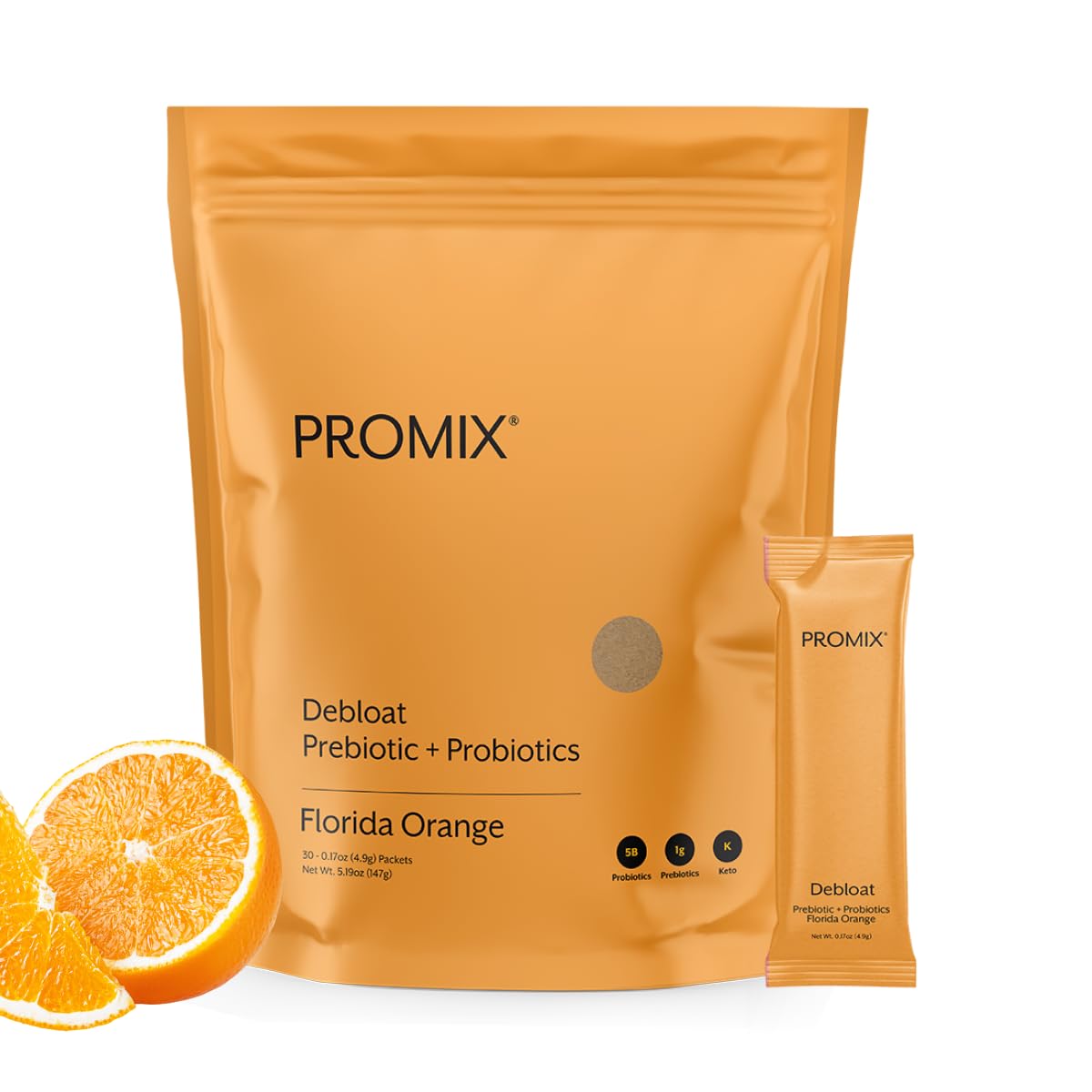 ProMix Nutrition Debloat Prebiotics and Probiotics with Baobab - Rich in Vitamin C, Bloating Relief, Immune Support - PrimeBioHealth - canada supplements