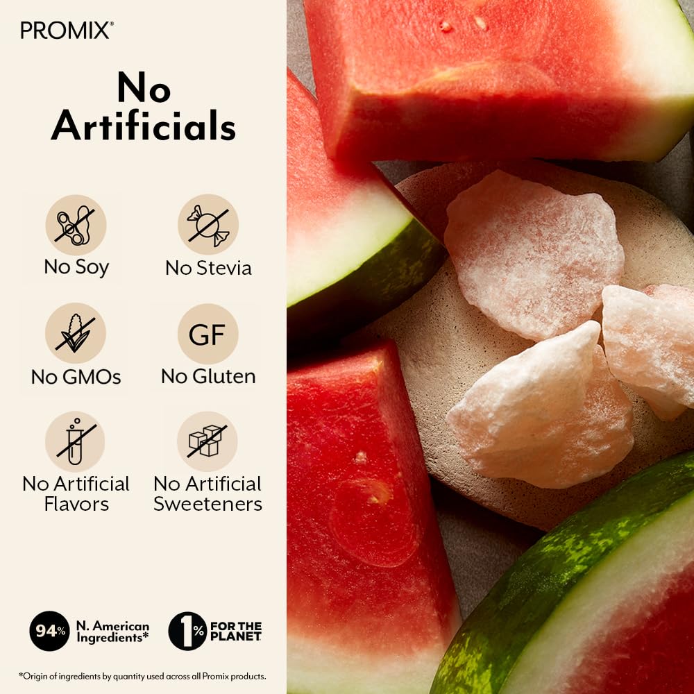 ProMix Nutrition Electrolytes Powder Hydration Packets - Himalayan Pink Salt, Magnesium, Potassium, Vitamin C - Salted Watermelon, - PrimeBioHealth - canada supplements