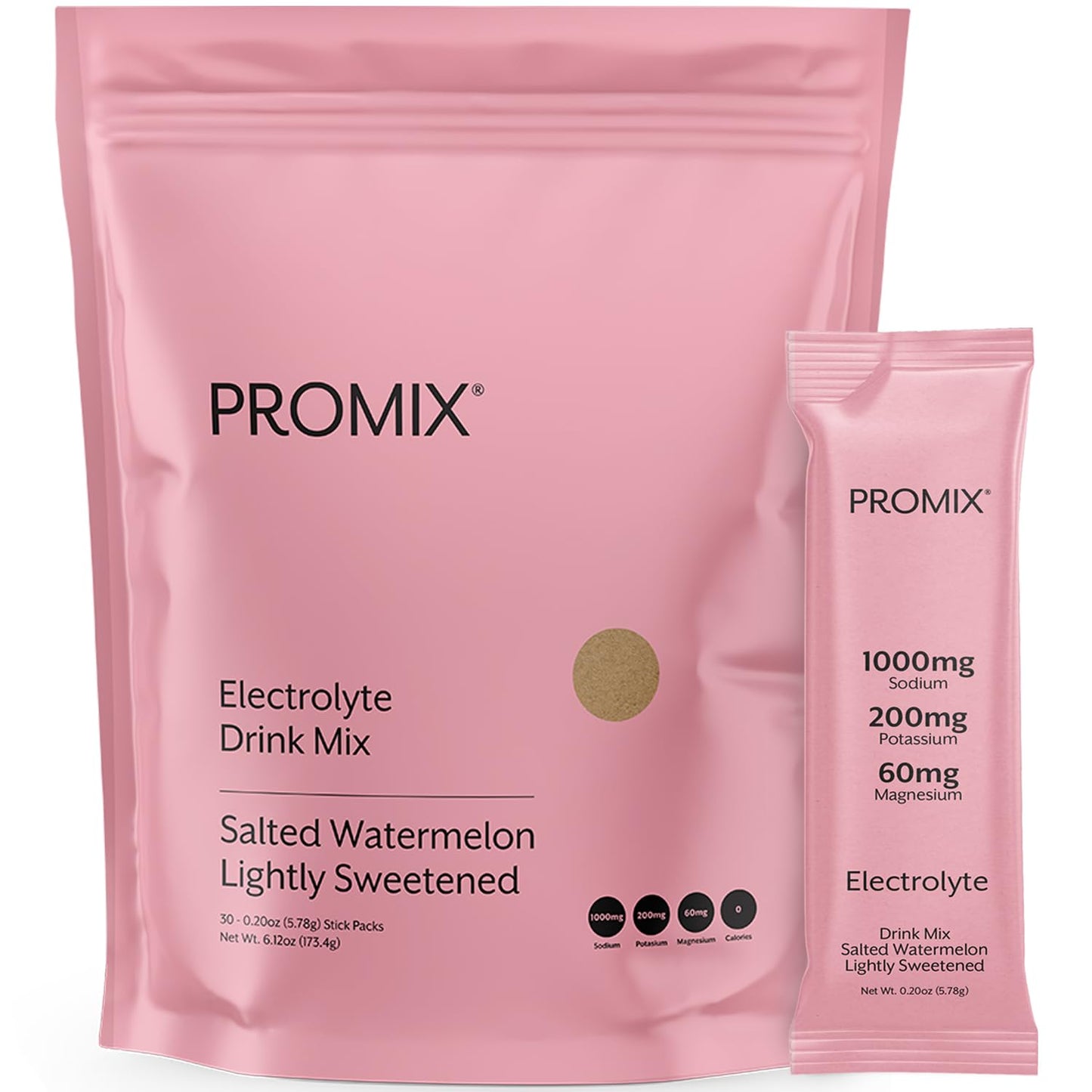 ProMix Nutrition Electrolytes Powder Hydration Packets - Himalayan Pink Salt, Magnesium, Potassium, Vitamin C - Salted Watermelon, - PrimeBioHealth - canada supplements