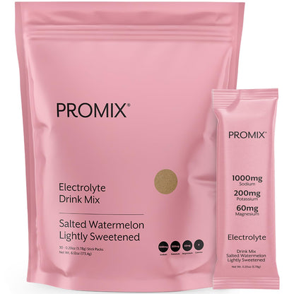 ProMix Nutrition Electrolytes Powder Hydration Packets - Himalayan Pink Salt, Magnesium, Potassium, Vitamin C - Salted Watermelon, - PrimeBioHealth - canada supplements