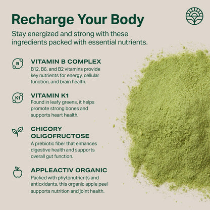 Proper, The Greens Daily Boost Organic Greens Powder. Whole Food, Apple Flavour Veggie Powder Superfood with Wheatgrass, Spirulina, Chlorella, Probiotics. - PrimeBioHealth - canada supplements