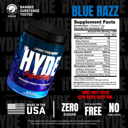 ProSupps Mr. Hyde Signature Pre Workout Powder with Creatine, Beta Alanine & Caffeine - Performance, Energy & Endurance - Clean Fitness & Gym Supplements - PrimeBioHealth - canada supplements