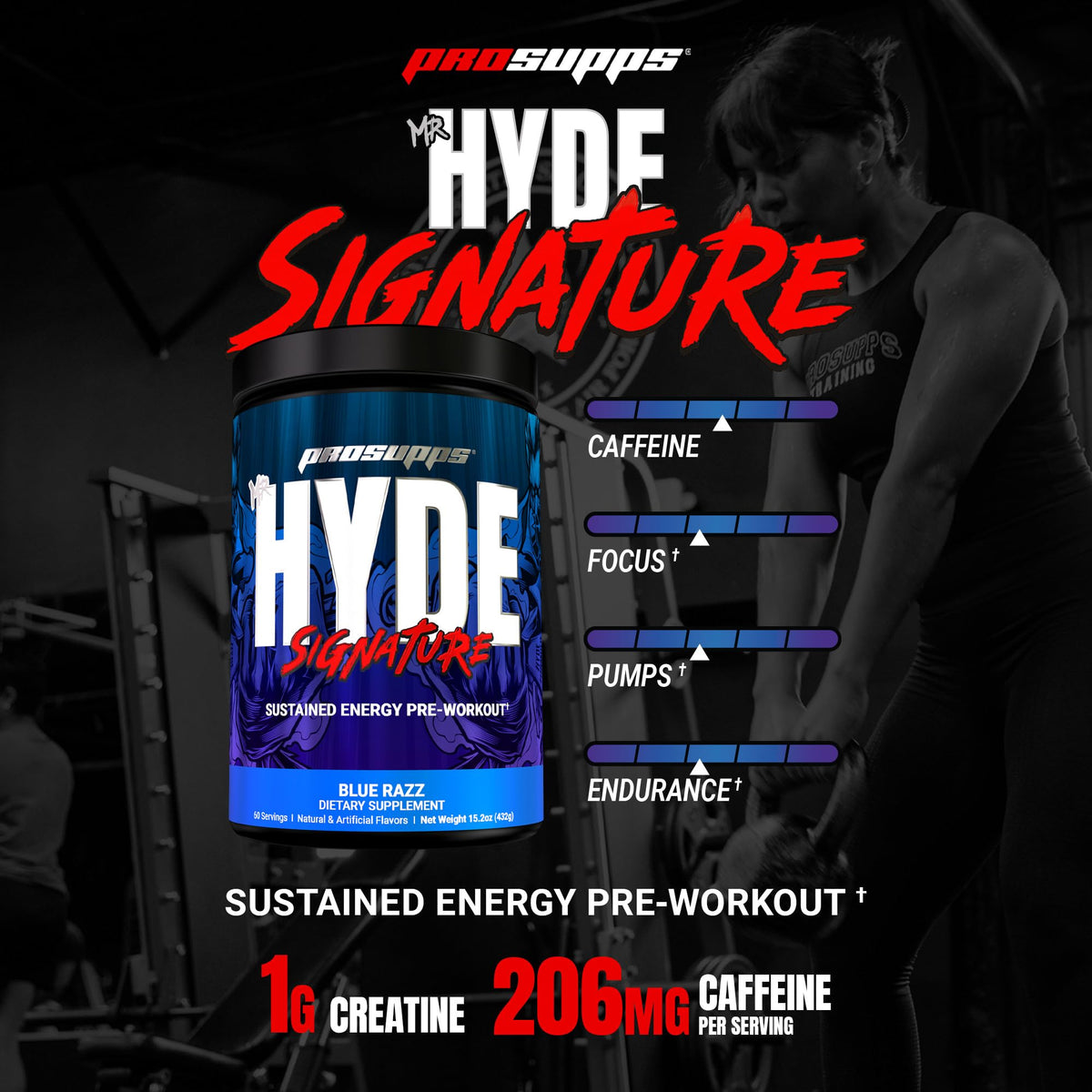 ProSupps Mr. Hyde Signature Pre Workout Powder with Creatine, Beta Alanine & Caffeine - Performance, Energy & Endurance - Clean Fitness & Gym Supplements - PrimeBioHealth - canada supplements