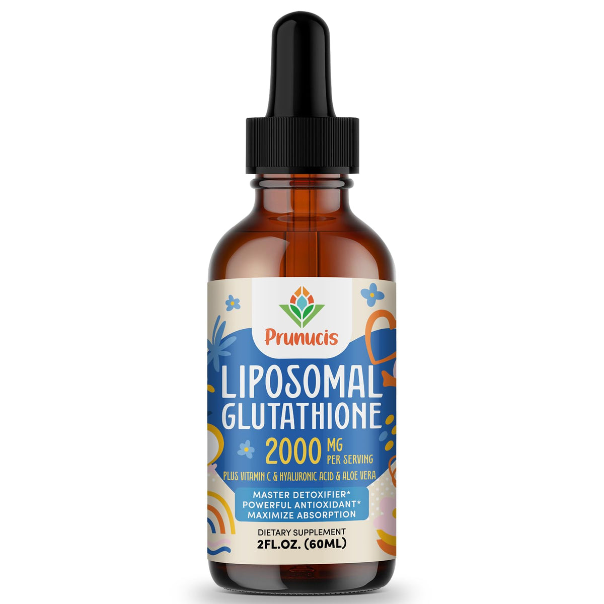 Prunucis 2000MG Liposomal Glutathione Liquid, 98% Absorption, Active Form L-Glutathione Supplement, - PrimeBioHealth - canada supplements
