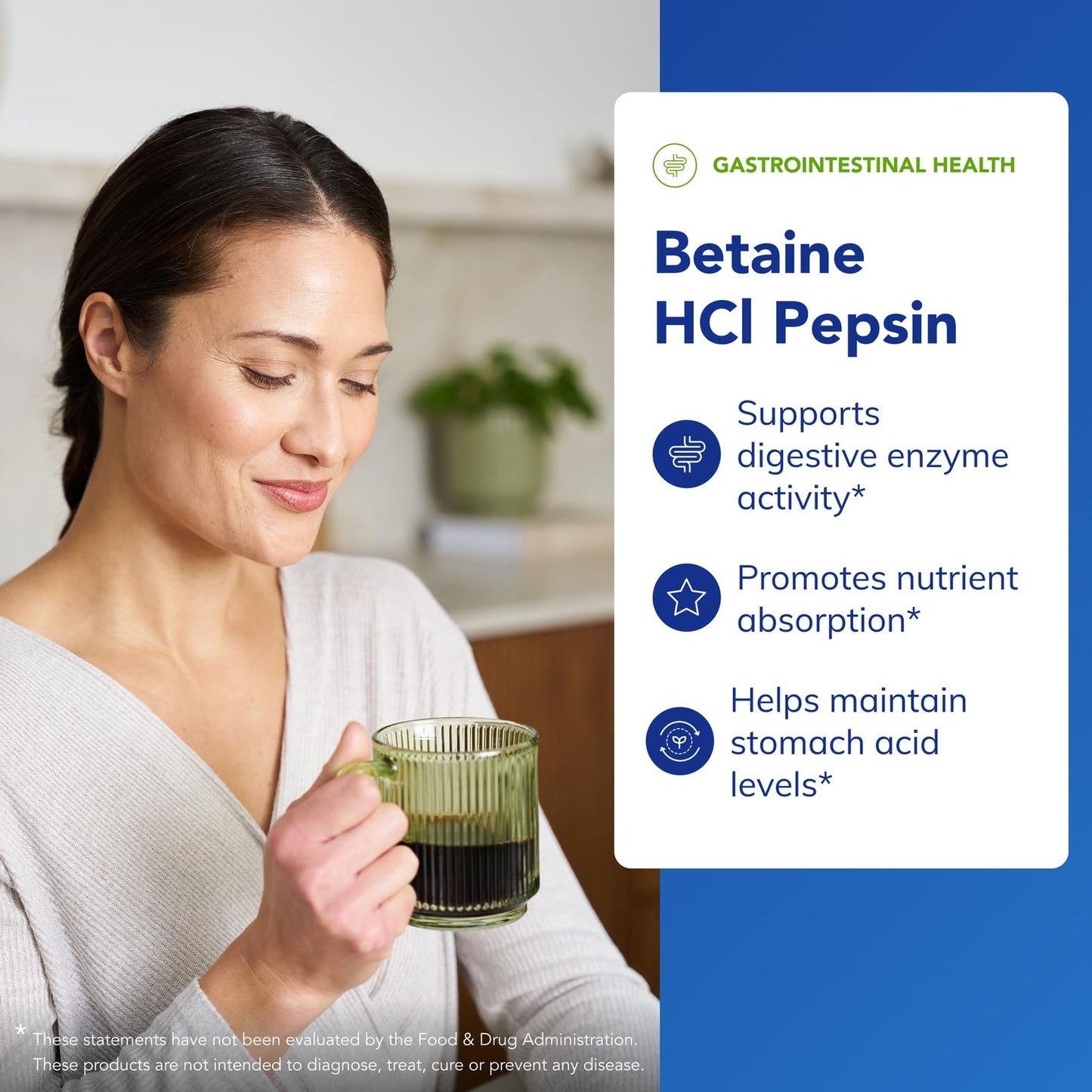 Pure Encapsulations Betaine HCl Pepsin - Digestive Enzymes Supplement for Digestion Aid & Support, Stomach Acid & Nutrient Absorption* - PrimeBioHealth - canada supplements