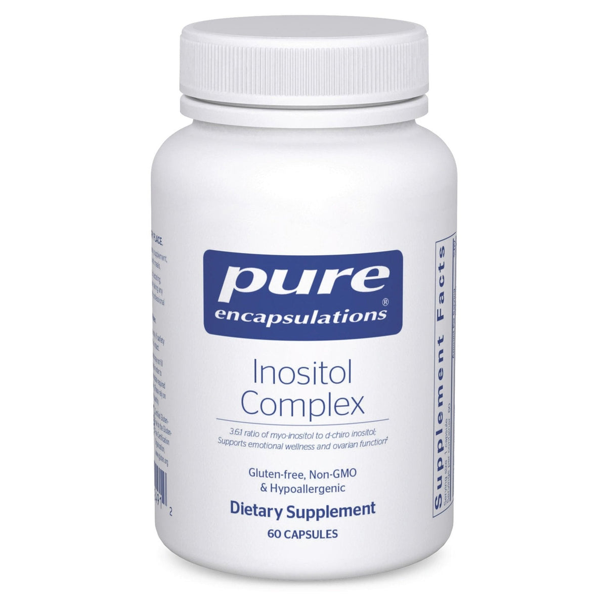 Pure Encapsulations Inositol Complex | Supplement to Support Energy, Healthy Metabolism, and Ovarian Function* | 60 Capsules - PrimeBioHealth - canada supplements