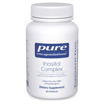 Pure Encapsulations Inositol Complex | Supplement to Support Energy, Healthy Metabolism, and Ovarian Function* | 60 Capsules - PrimeBioHealth - canada supplements