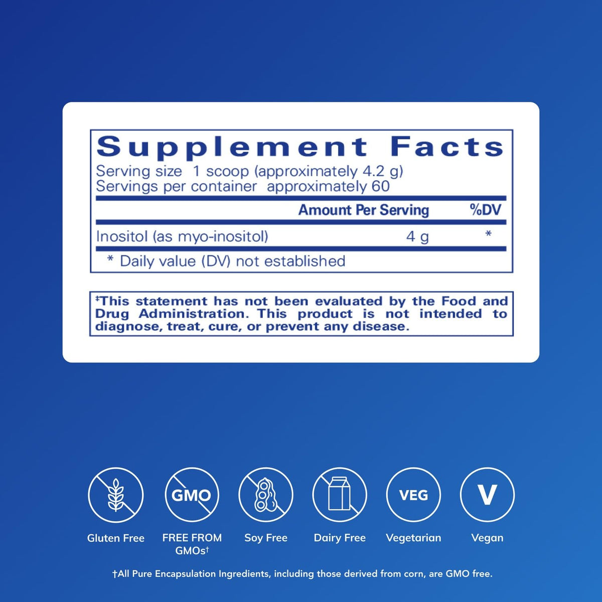 Pure Encapsulations Inositol (Powder) - Supplement to Support Energy, Nervous System & Ovarian Function* - with Myo-Inositol - 8.8 Ounces - PrimeBioHealth - canada supplements
