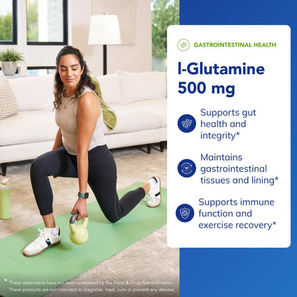 Pure Encapsulations L-Glutamine 500 mg - Supplement for Immune and Digestive Support, Gut Health and Lining, Metabolism, and Muscle Support* - PrimeBioHealth - canada supplements