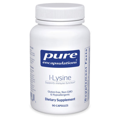 Pure Encapsulations L-Lysine - Essential Amino Acid Supplement for Immune Support & Gum, Lip Health* - with L-Lysine HCl - 90 Capsules - PrimeBioHealth - canada supplements