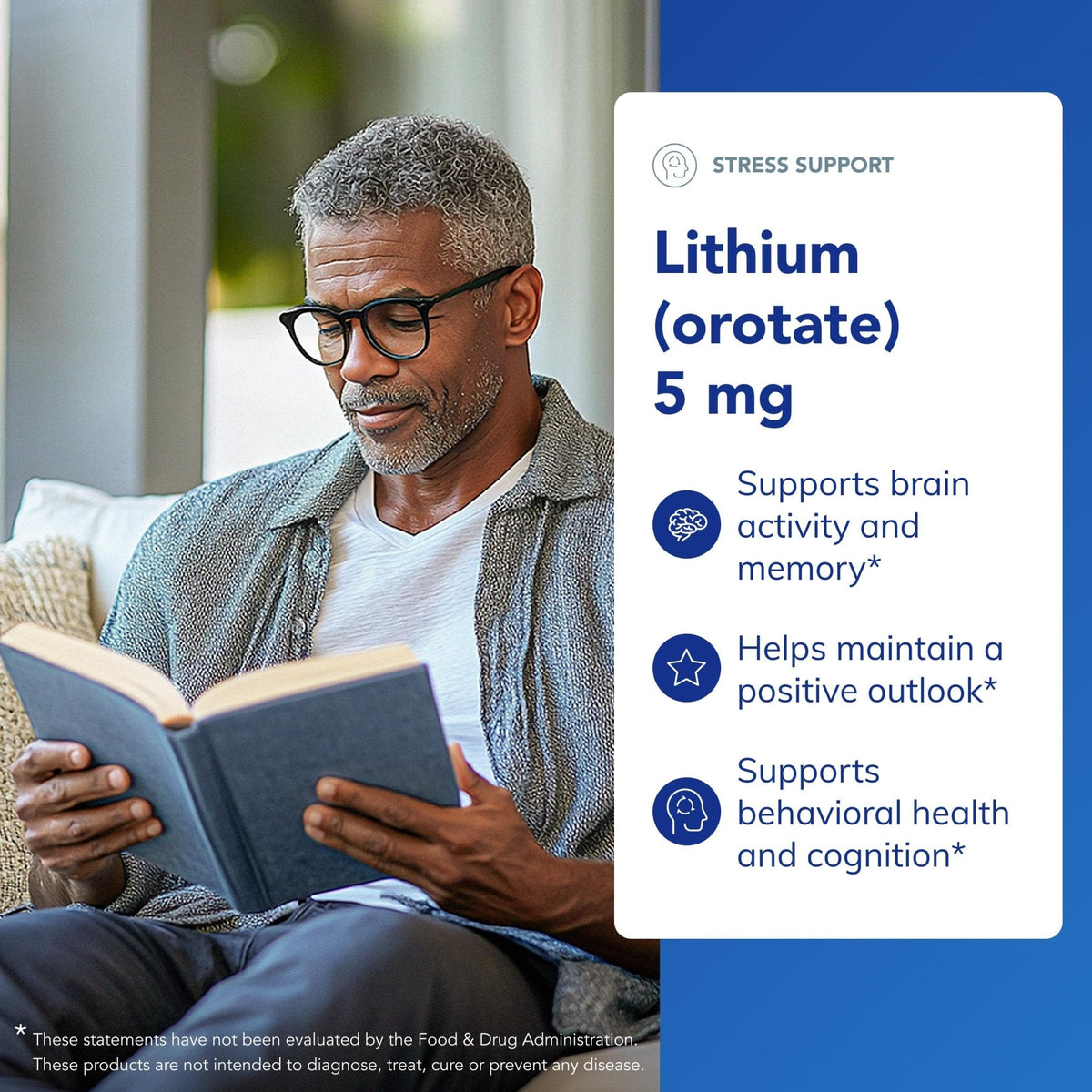 Pure Encapsulations Lithium Orotate 5 mg - Brain Support Supplement - with N-Acetyl-L-Cysteine (NAC) for Memory & Brain Behavior* - PrimeBioHealth - canada supplements