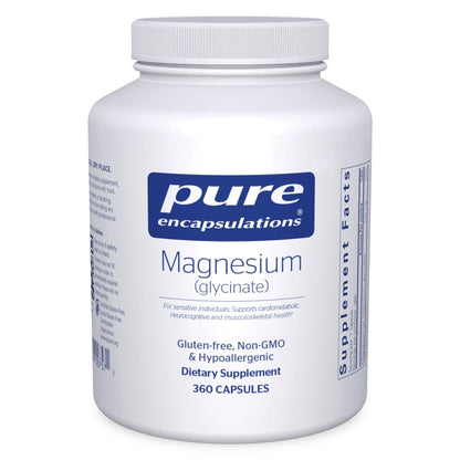 Pure Encapsulations Magnesium (Glycinate) - Supplement to Support Stress Relief, Sleep, Heart Health, Nerves, Muscles, and Metabolism - PrimeBioHealth - canada supplements