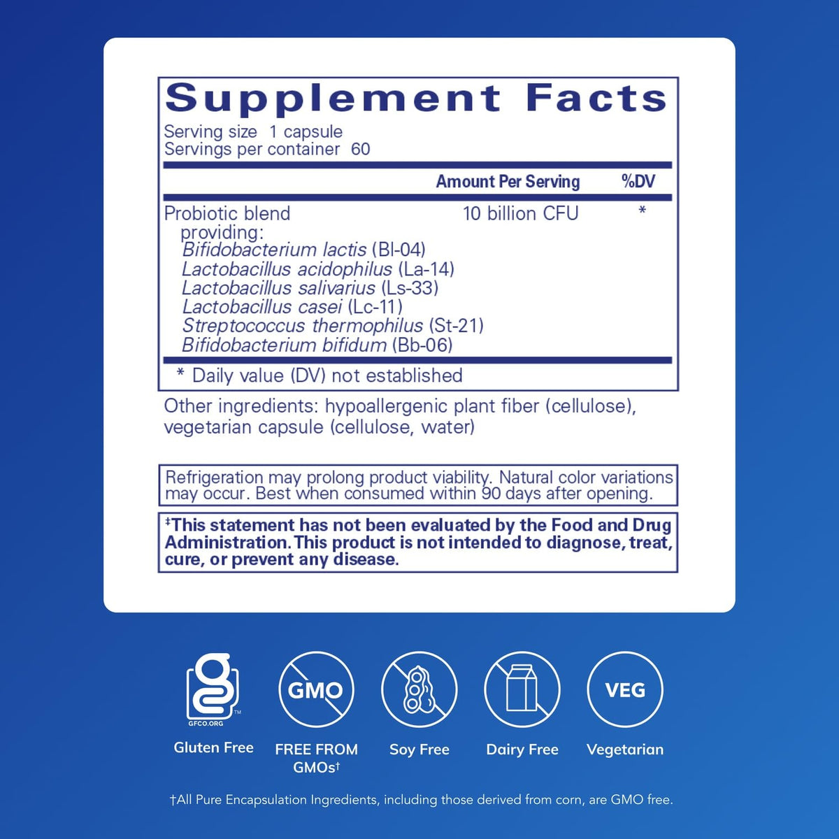 Pure Encapsulations Probiotic G.I. - Shelf Stable Probiotic for Intestinal Health & Gastrointestinal Support - PrimeBioHealth - canada supplements
