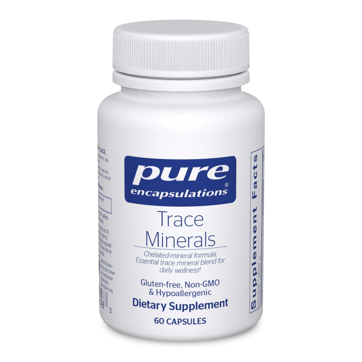 Pure Encapsulations Trace Minerals - Multimineral Supplement - Mineral Supplement - Supports Metabolism & Cellular Function* - Gluten Free & Vegan - 60 Capsules - PrimeBioHealth - canada supplements