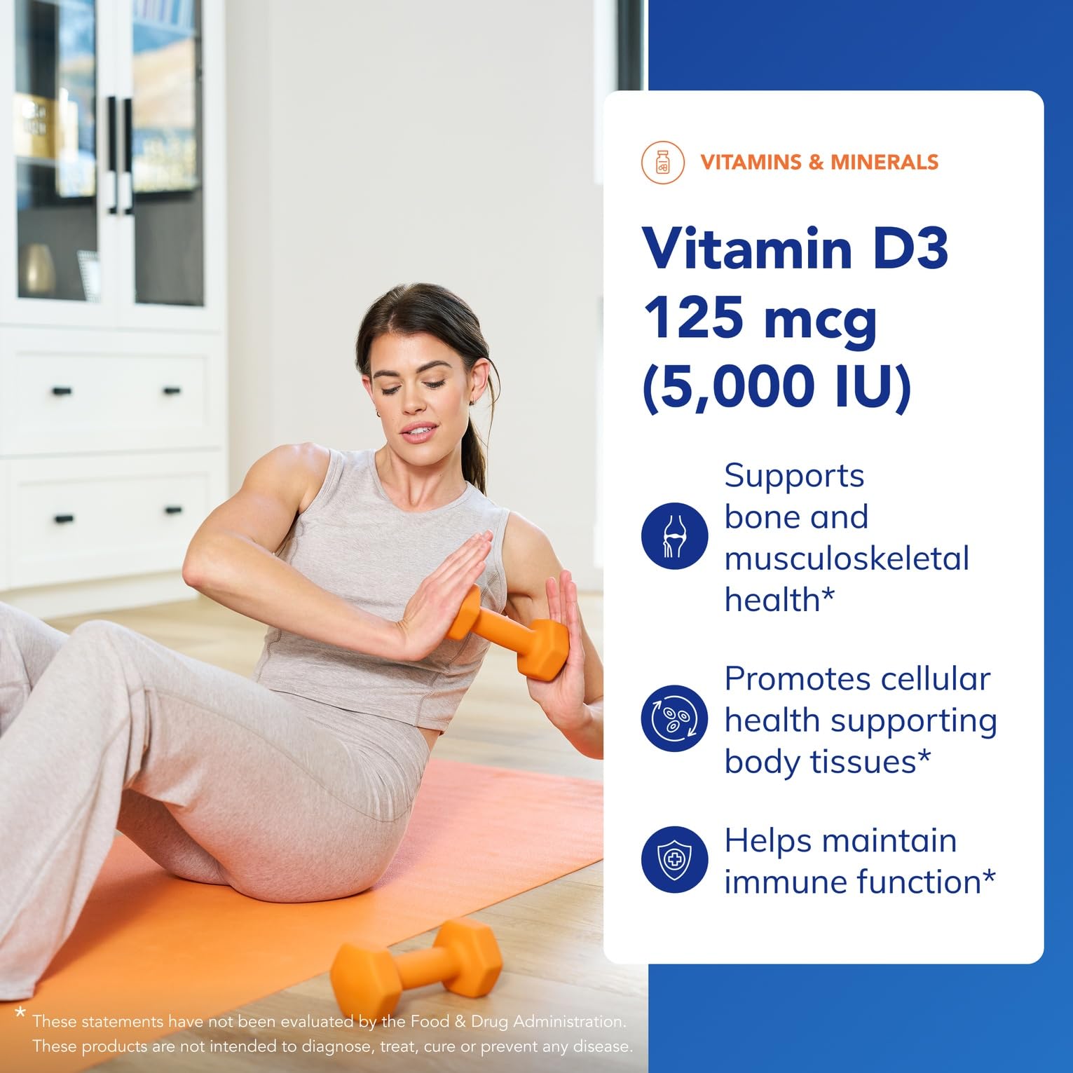 Pure Encapsulations Vitamin D3 125 mcg (5,000 IU) - Supplement to Support Bone, Joint, Breast, Heart, Colon, and Immune Health - PrimeBioHealth - canada supplements