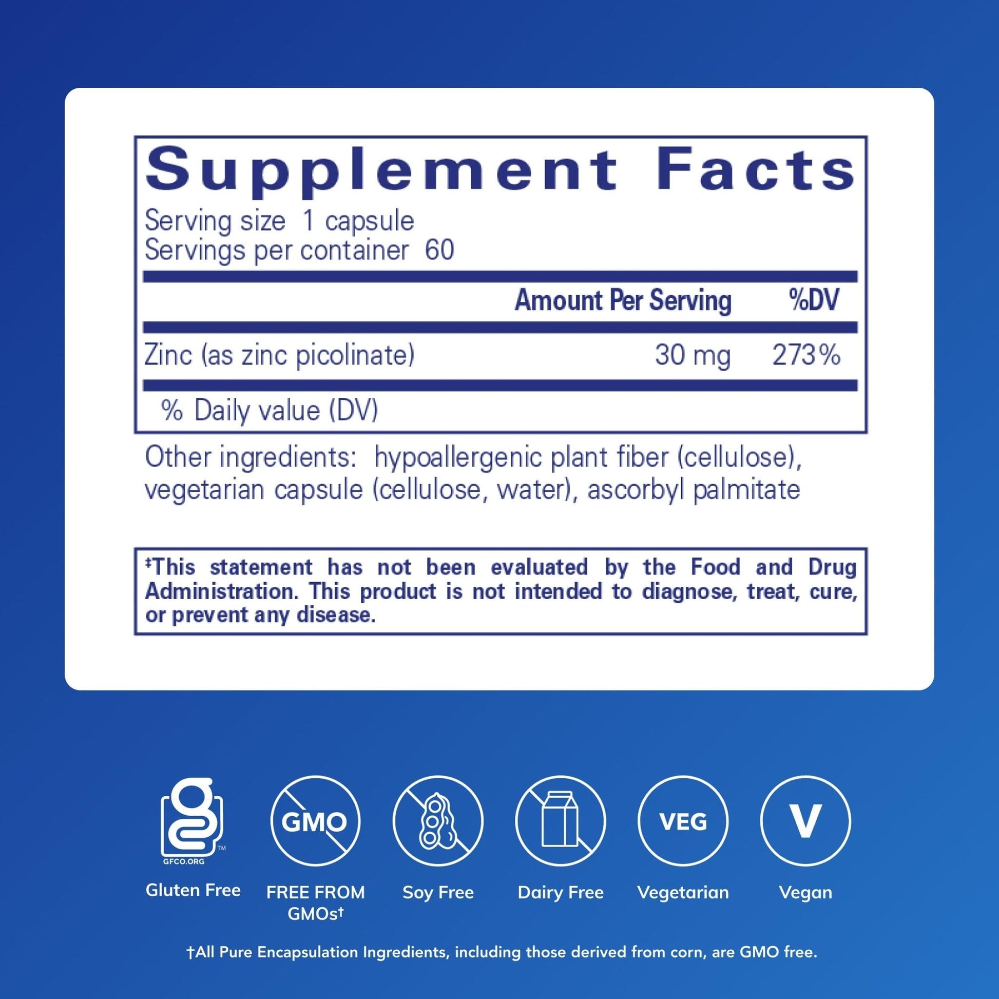 Pure Encapsulations Zinc 30 mg - Supplement for Immune System Support, Growth and Development, and Wound Healing - PrimeBioHealth - canada supplements