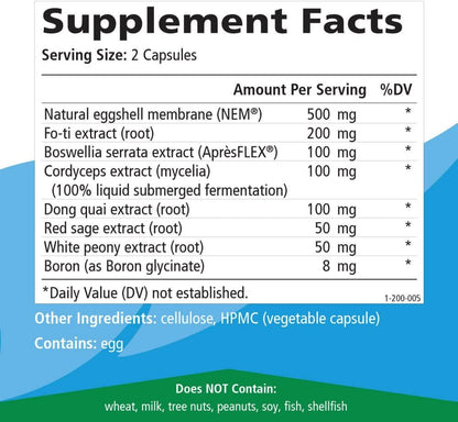 Pure Essence Labs JointEssence Supplement - Natural Joint Support for Men and Women - Non GMO - 60 Vegetarian Capsules - PrimeBioHealth - canada supplements