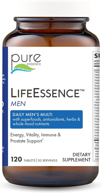 PURE ESSENCE LABS LifeEssence Mens Formula - World's Most Energetic Multiple - The Master Multiple - 120 Tablets - PrimeBioHealth - canada supplements