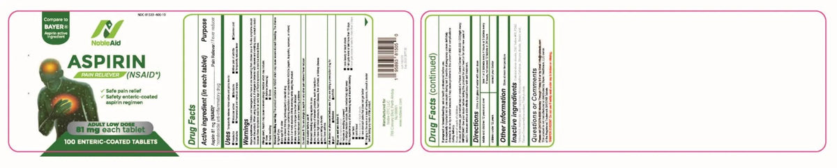 Pure Low Dose Baby Aspirin 81mg for Adults, 100 Count Enteric Coated Aspirin Tablets for Men and Women, Safe Relief for Symtoms Associated with Headache, Arthritis, Cramps - PrimeBioHealth - canada supplements