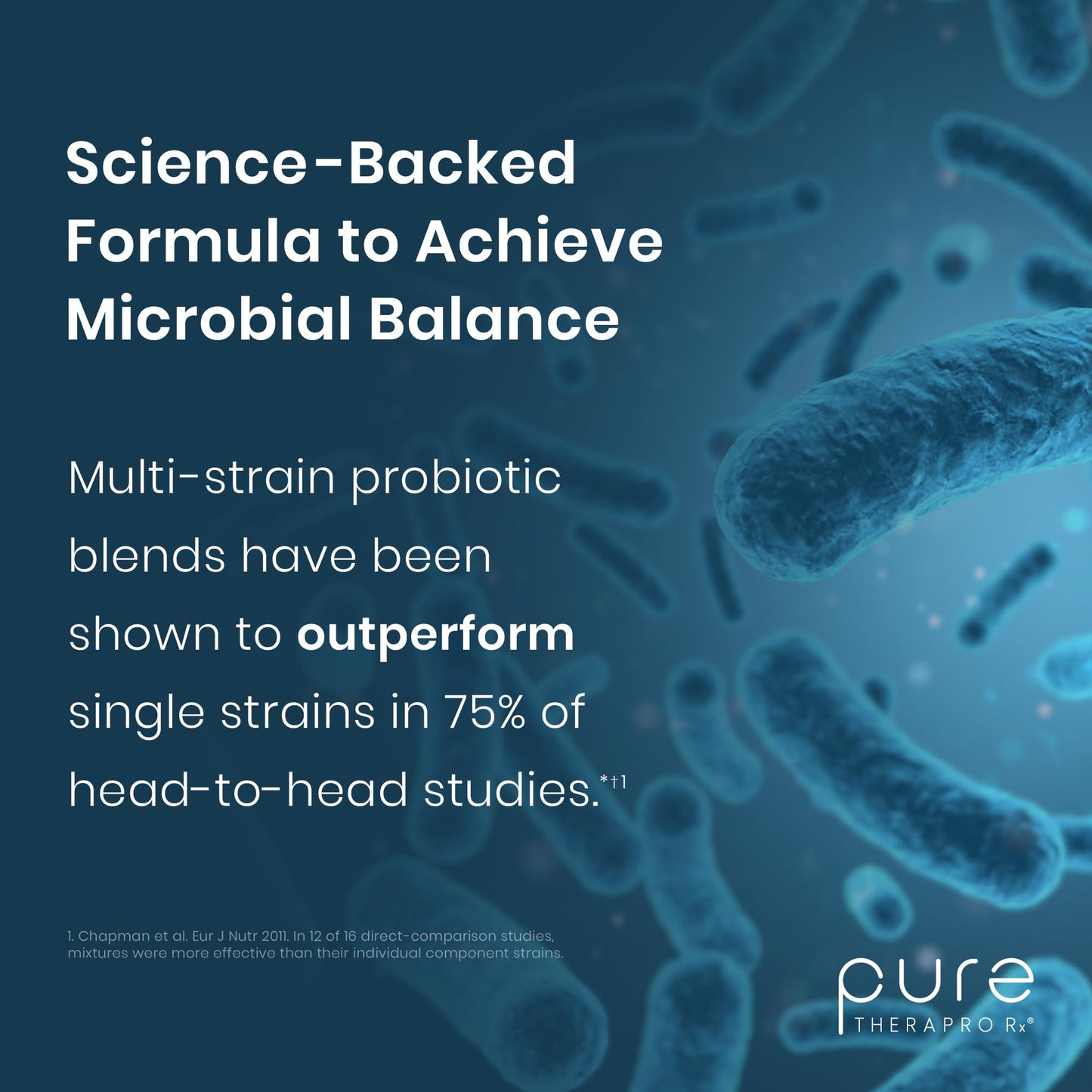 Pure Therapro Rx Power Probiotic 100B | 30 Acid Resistant Capsules - 1 Month Supply | 4 Proven Strains 100 Billion CFU | Flora Balance & Digestion | NO Refrigeration Required | Non-GMO | Zero Fillers - PrimeBioHealth - canada supplements