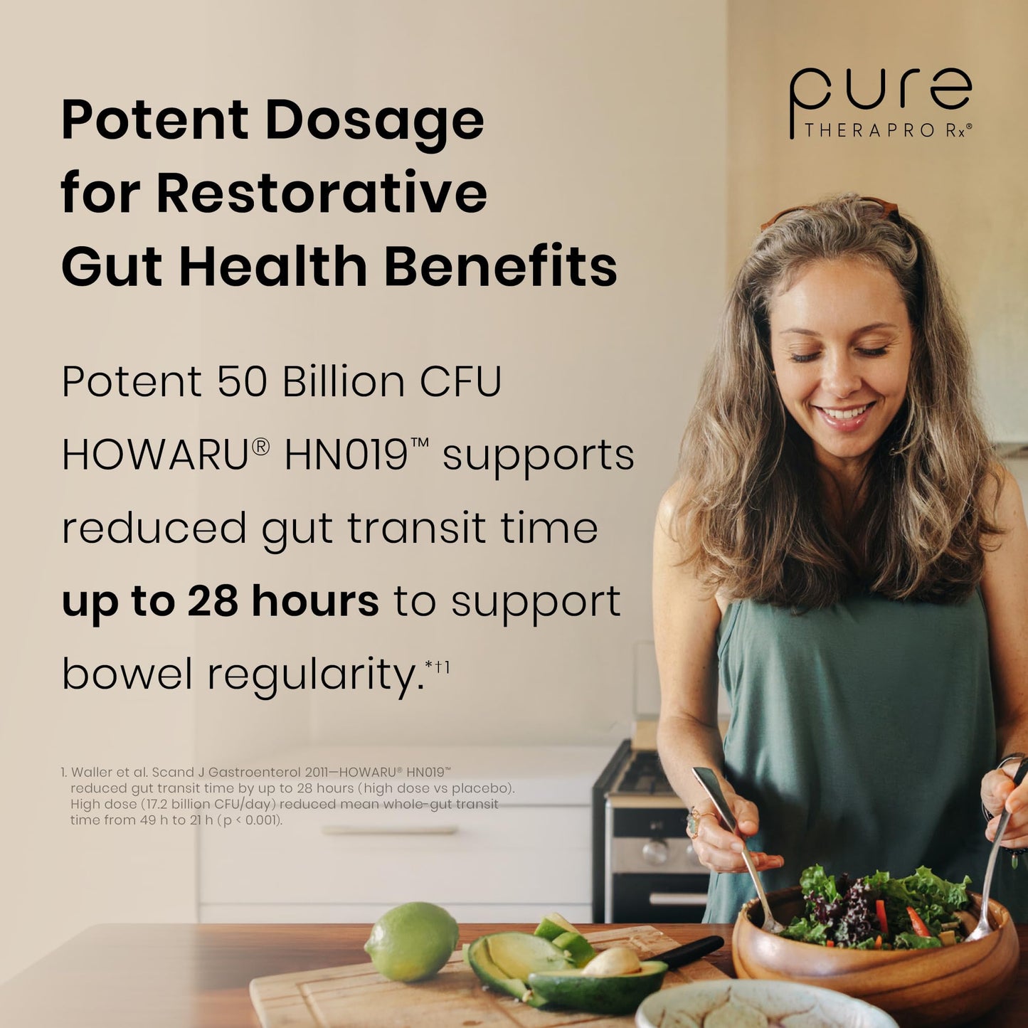 Pure Therapro Rx Power Probiotic 100B | 30 Acid Resistant Capsules - 1 Month Supply | 4 Proven Strains 100 Billion CFU | Flora Balance & Digestion | NO Refrigeration Required | Non-GMO | Zero Fillers - PrimeBioHealth - canada supplements
