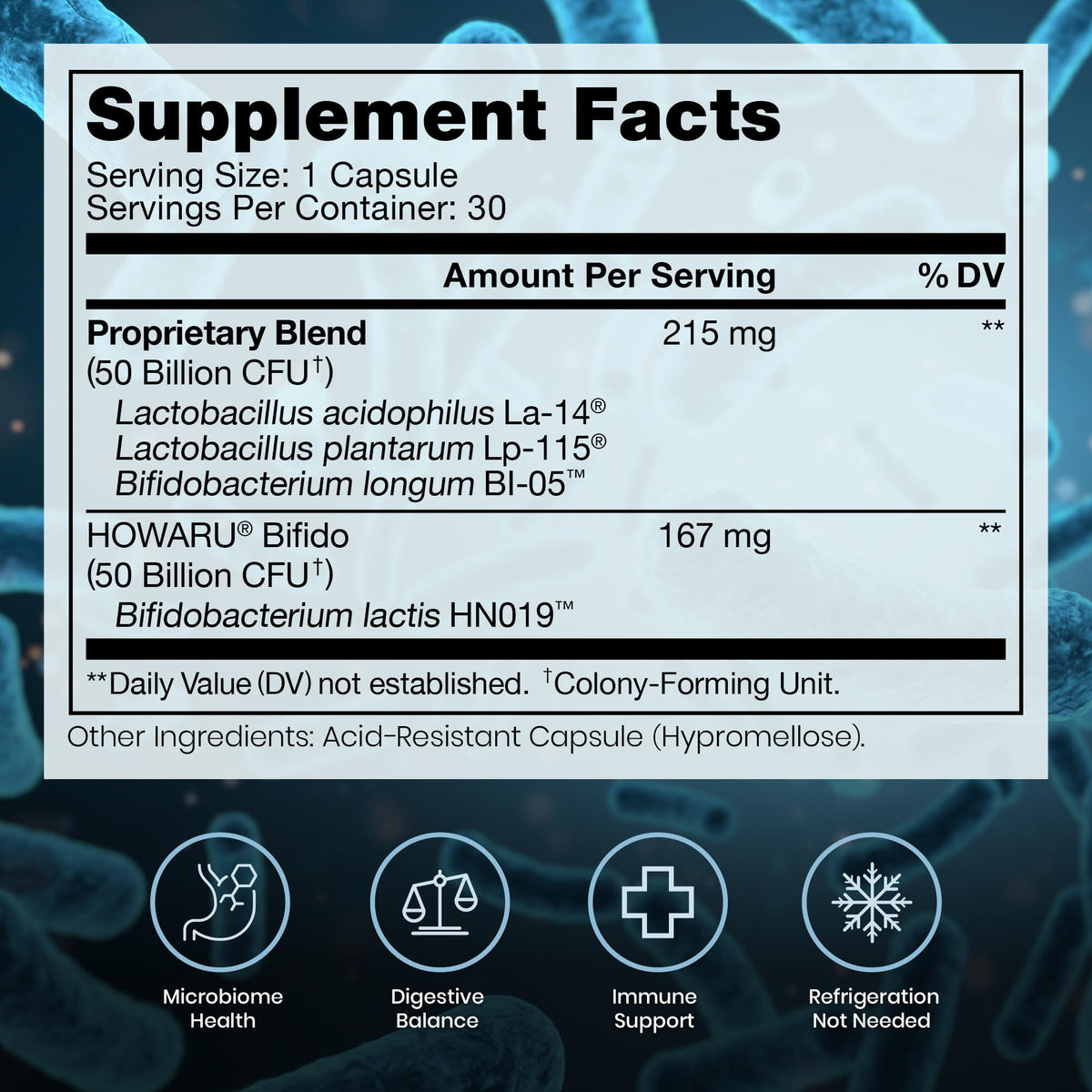 Pure Therapro Rx Power Probiotic 100B | 30 Acid Resistant Capsules - 1 Month Supply | 4 Proven Strains 100 Billion CFU | Flora Balance & Digestion | NO Refrigeration Required | Non-GMO | Zero Fillers - PrimeBioHealth - canada supplements
