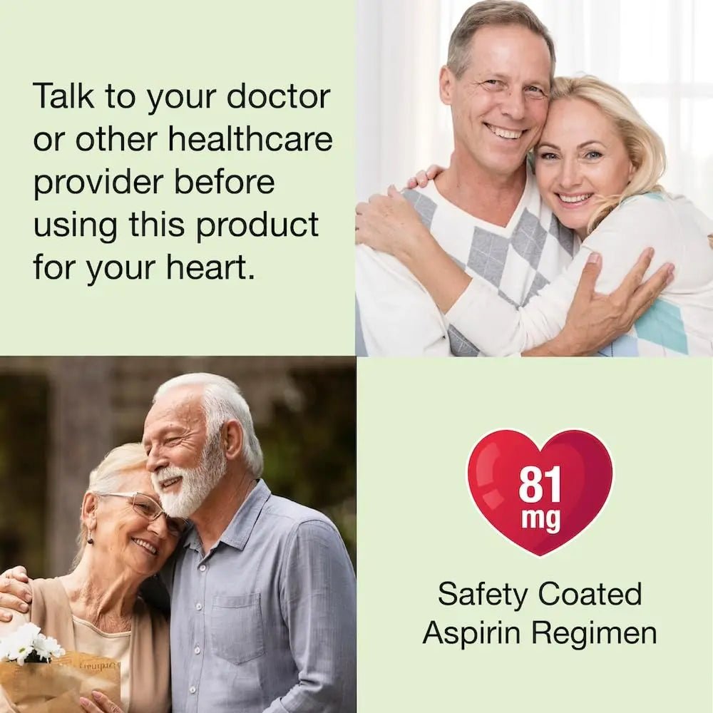 Puregen Labs Aspirin 81 mg Low Dose (NSAID) – 300 Enteric Coated Tablets - PrimeBioHealth - canada supplements
