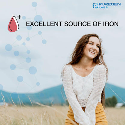 Puregen Labs Ferrous Gluconate 324 mg [High Potency] Iron Supplement, Gentle on Stomach - 100 Tablets - PrimeBioHealth - canada supplements