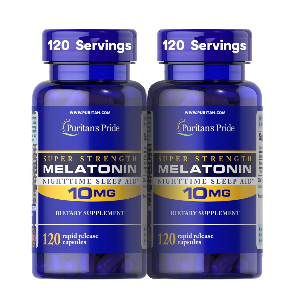 Puritan's Pride Premium Super Strength Melatonin 10mg Sleep Aid, Dietary Supplement for Sound, Restful, & Longer Sleep Support, 4 Month Supply, - PrimeBioHealth - canada supplements