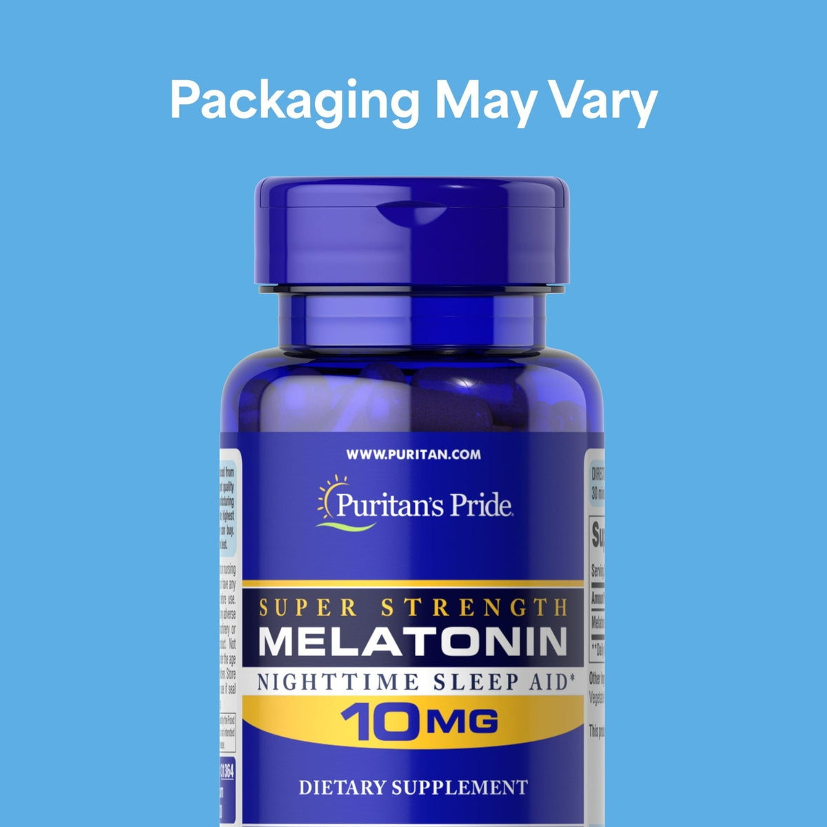 Puritan's Pride Premium Super Strength Melatonin 10mg Sleep Aid, Dietary Supplement for Sound, Restful, & Longer Sleep Support, 4 Month Supply, - PrimeBioHealth - canada supplements