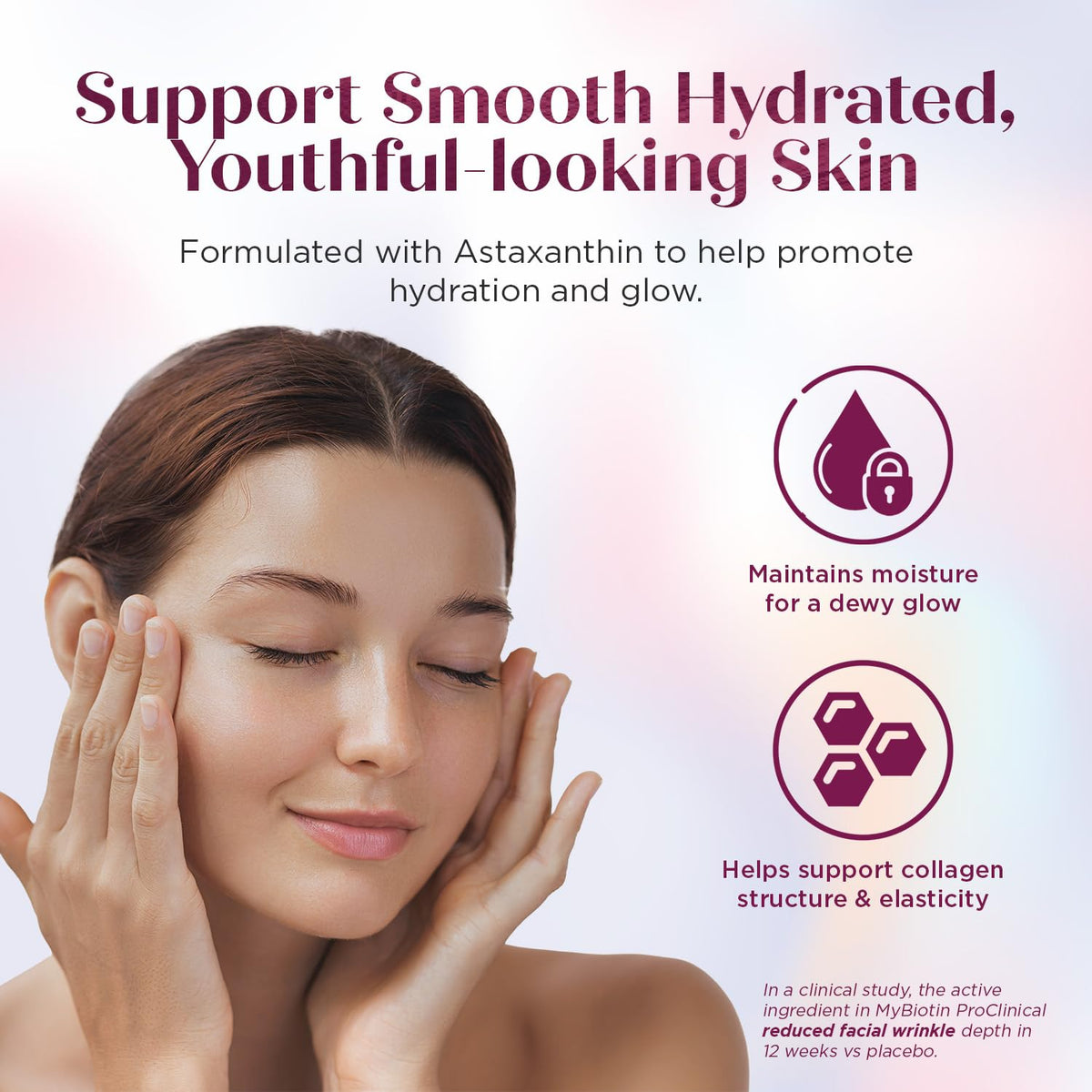 Purity Products MyBiotin ProClinical – Thicker Hair Starting in 3 Weeks & Fights Wrinkles - MB40X Patented Biotin Vitamin B7 Matrix w/Astaxanthin - PrimeBioHealth - canada supplements