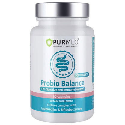 purmeo Probiotics for IBS Anti Diarrhea, Gas, Bloating - Support Immune, Digestive & Gut Health - Clinical Proven Lab4 Strains IBS-D Supplement 20 Billion CFU, - PrimeBioHealth - canada supplements