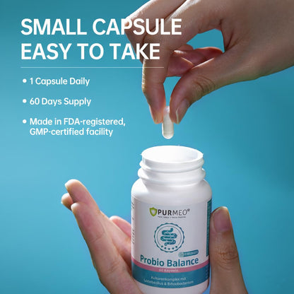 purmeo Probiotics for IBS Anti Diarrhea, Gas, Bloating - Support Immune, Digestive & Gut Health - Clinical Proven Lab4 Strains IBS-D Supplement 20 Billion CFU, - PrimeBioHealth - canada supplements